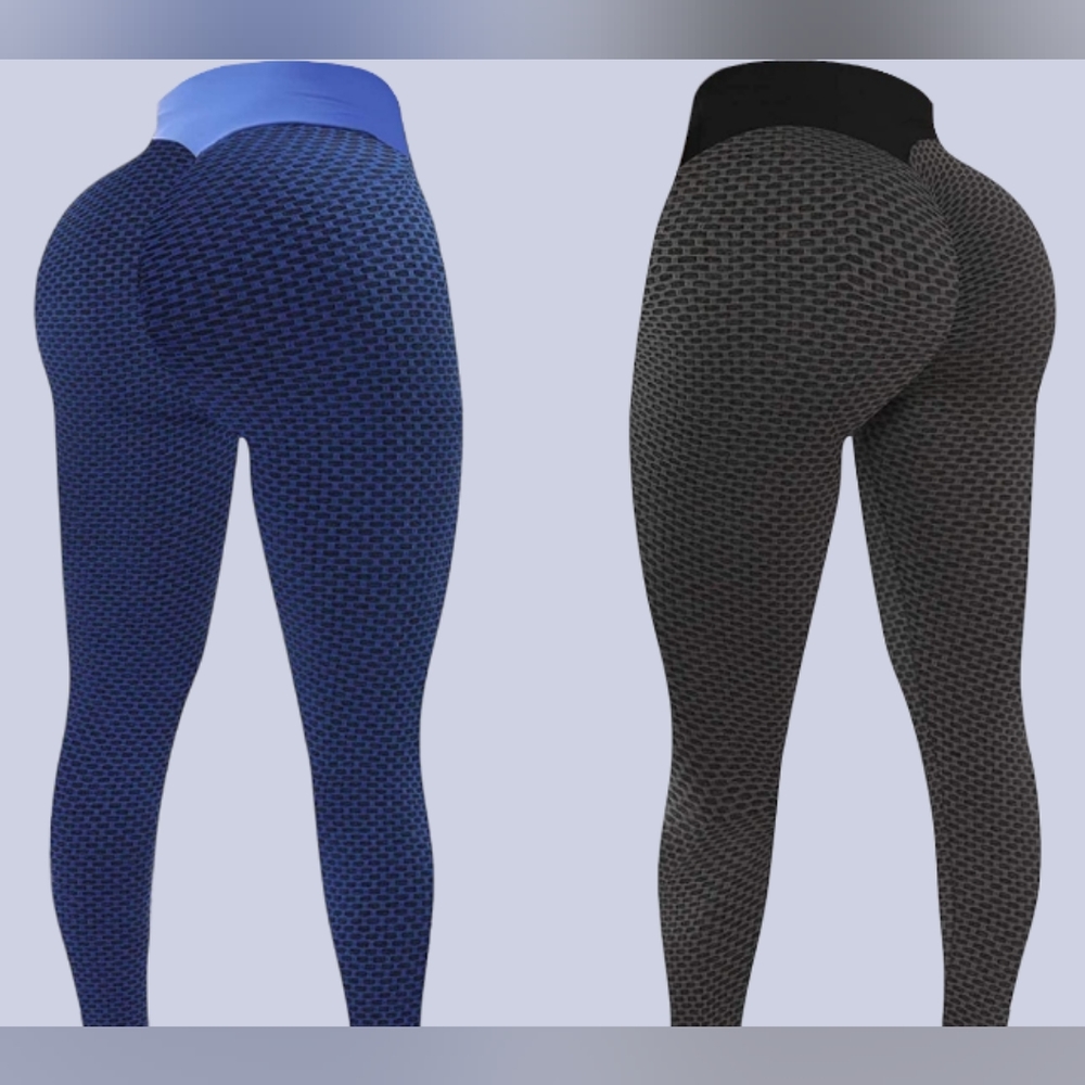 2 Womens Scrunch Booty Leggings Casual or Active Wear Ladies Sexy Pants